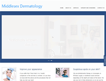 Tablet Screenshot of middlesexdermatology.com